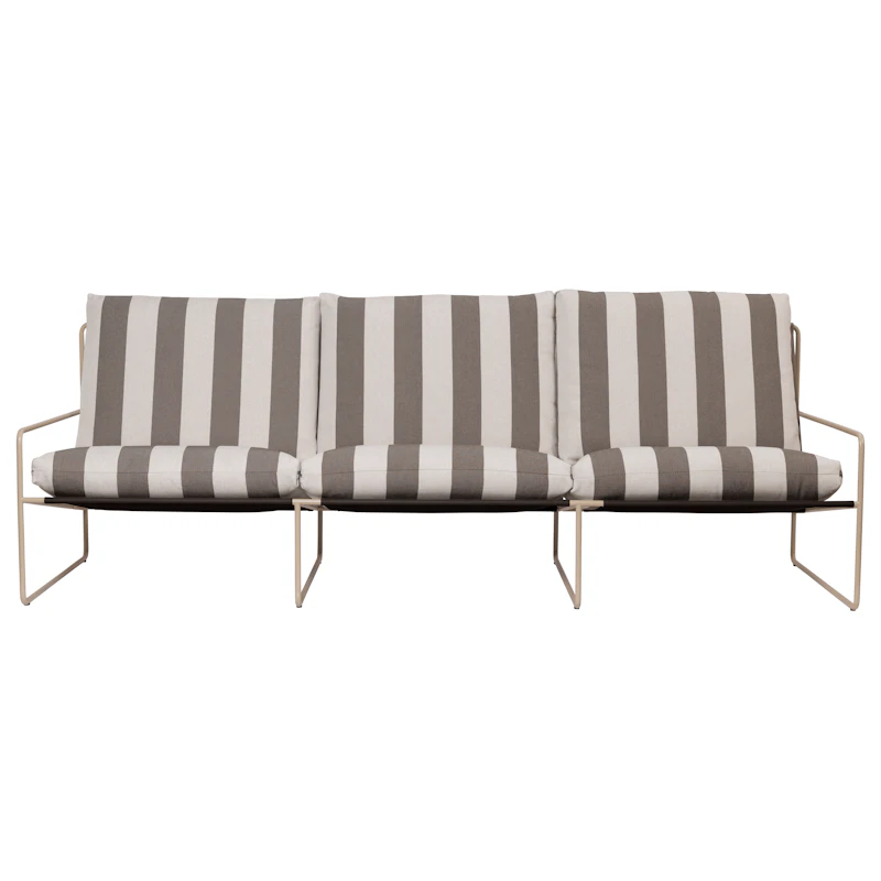 Desert 3-Zitsbank, Cashmere / Stripe