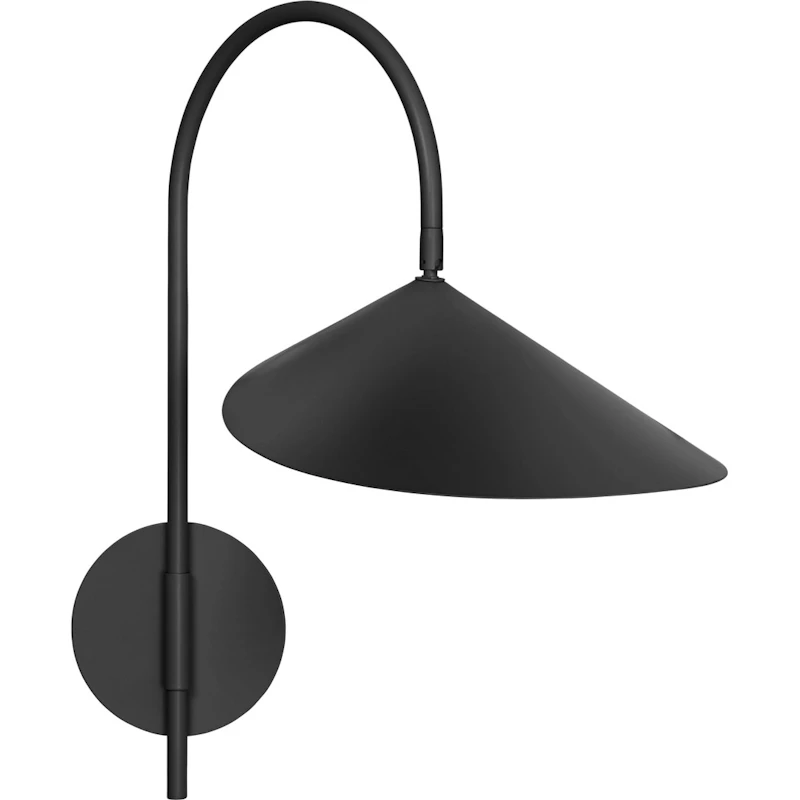 Arum Swivel Wandlamp, Zwart