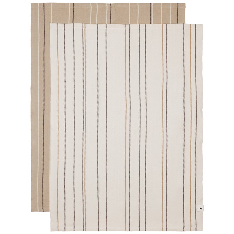 Ito Theedoek 50x70 cm Pak van 2, Parchment / Cashmere