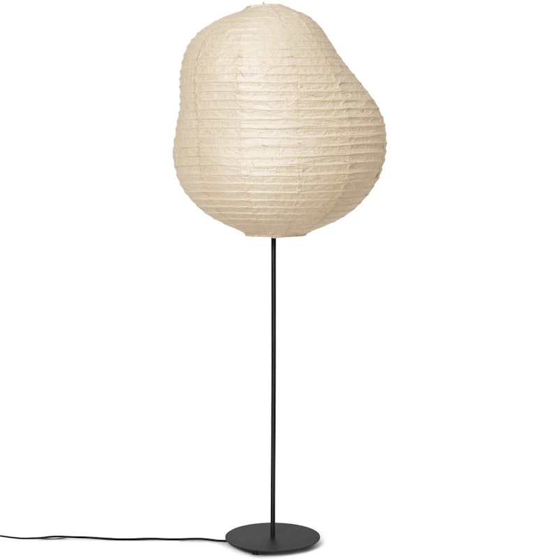 Kurbis Vloerlamp Ø60 cm, Naturel/Zwart Tall