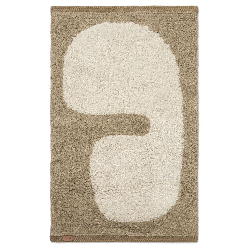 Lay Washable Vloerkleed 50x70 cm, Taupe/Gebroken Wit