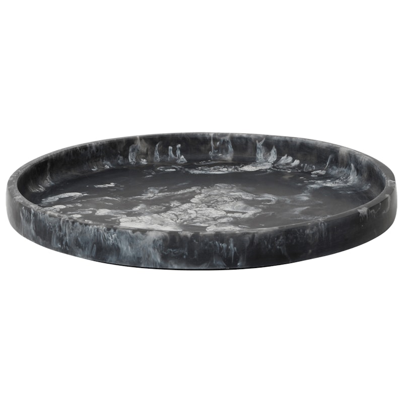 Mist Dienblad Ø30 cm, Houtskool