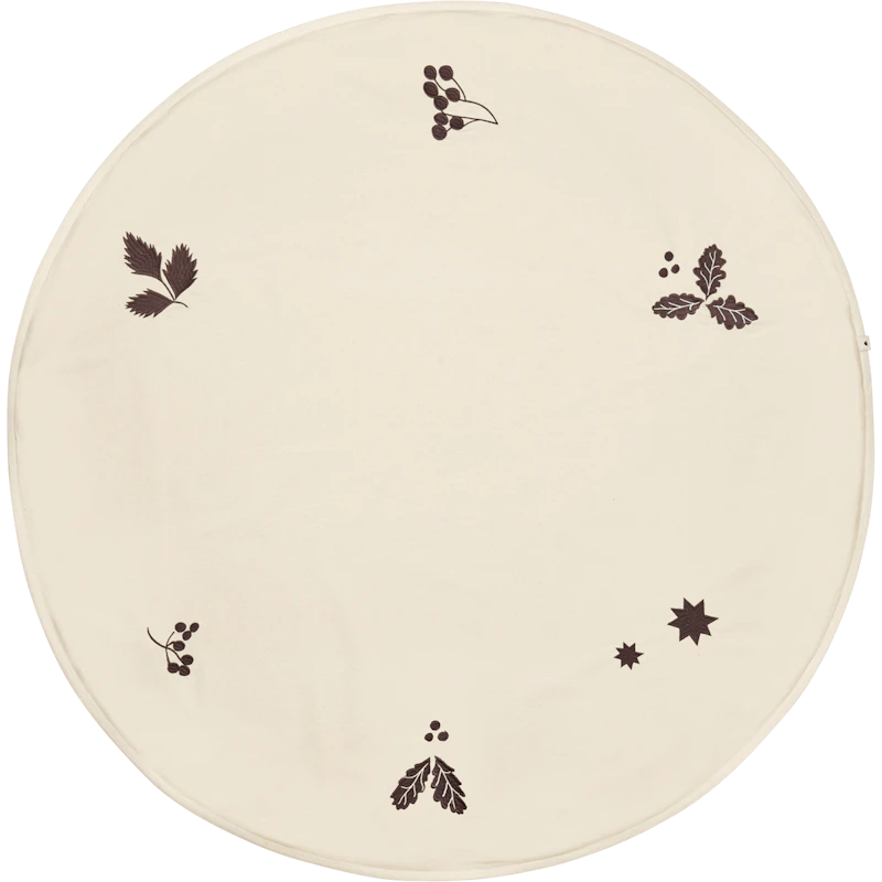 Oak Kerstboomkleed Rond, Naturel