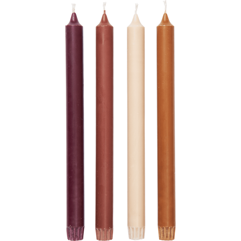 Pure Kaarsen 30 cm Pak van 4, Roseate Blend