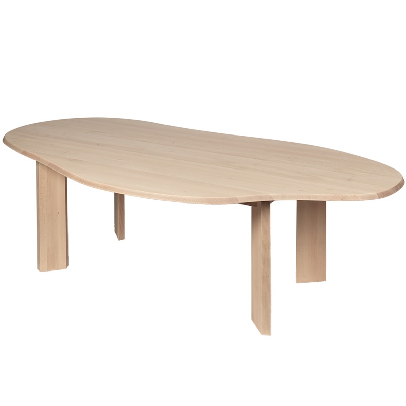 Tarn Eettafel 220x118,5 cm, Wit Geolied Beuken