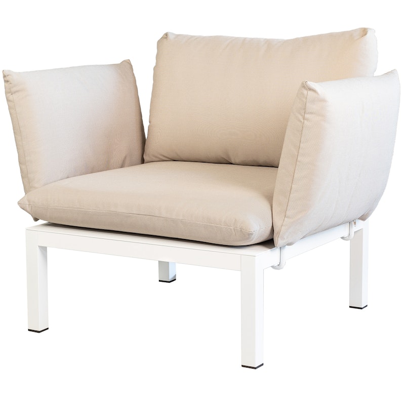 Domino Fauteuil, Beige/Wit