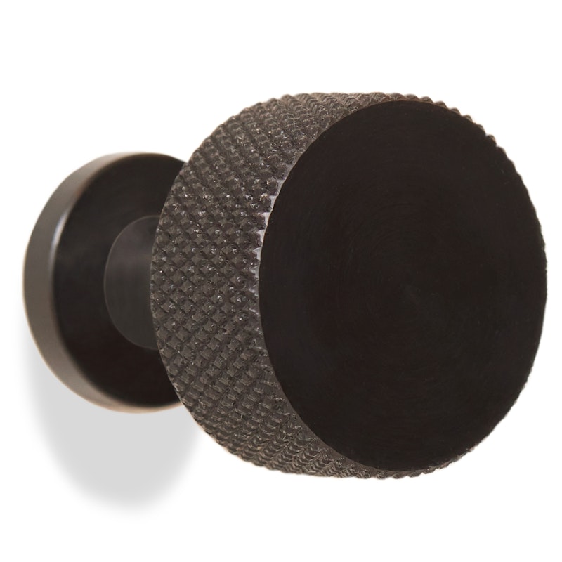 Angle Haak / Knop Ø3 cm, Zwart