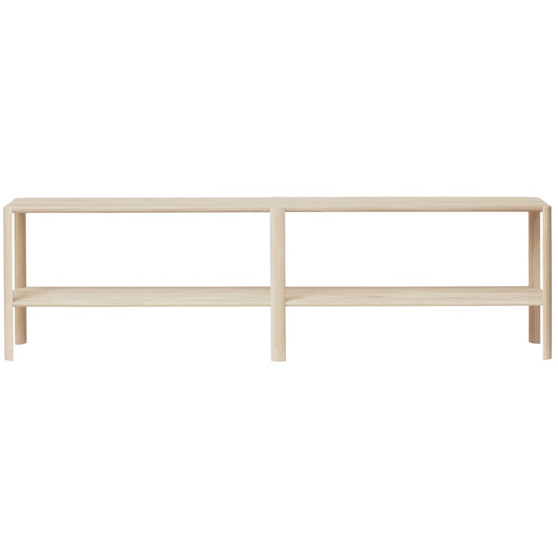 Leaf Schap 2x2, Wit Geolied Eiken