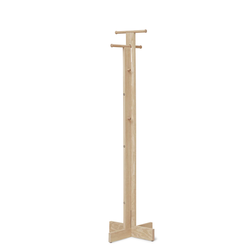 Foyer Kleerhanger, Wit Geolied Eiken