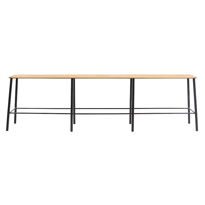 Adam Commode 160cm, Black/Oak