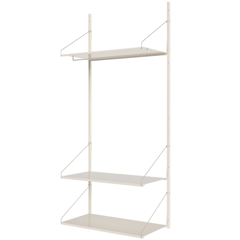 Library Schap met Hanger 80x185 cm, Warm Wit