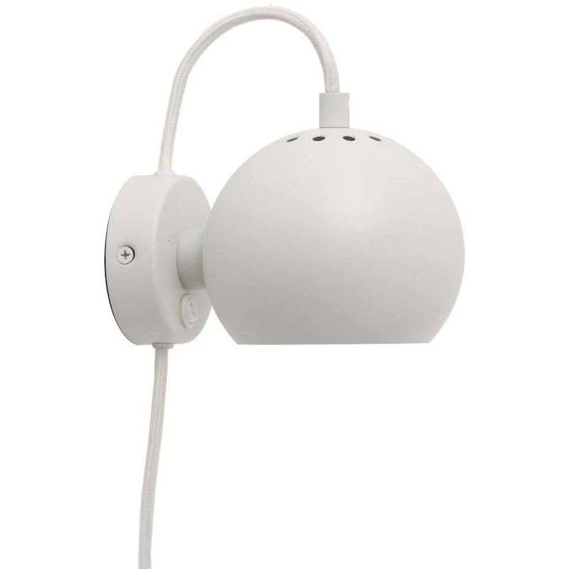 Ball Magnet Wandlamp, Matt White