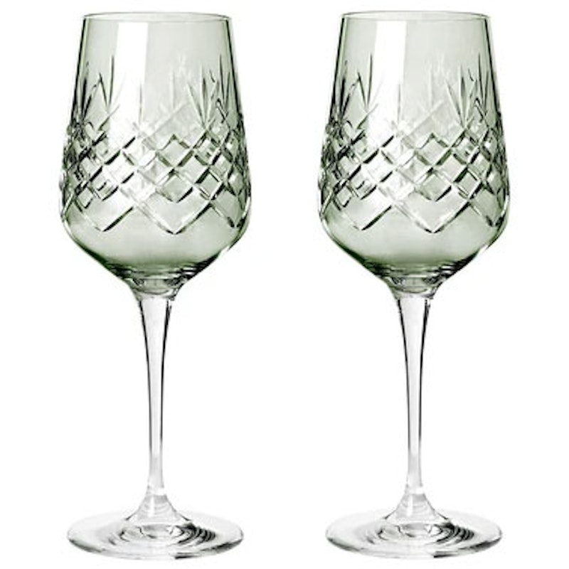 Crispy Madame Wittewijnglas 35 cl Pak van 2, Emerald