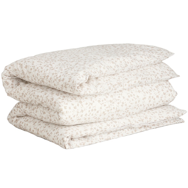 Ditsy Flower Dekbedovertrekset 150x210 cm + 50x60 cm, Beige