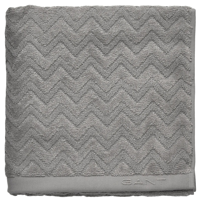 Jacquard Herringbone Badmat 60x90 cm, Concrete Grey