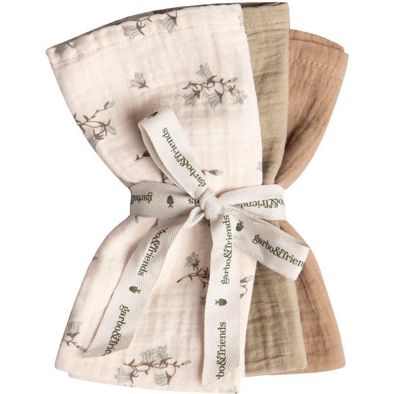 Bluebell Muslin Spuugdoekjes Pak van 3, 40X40 cm