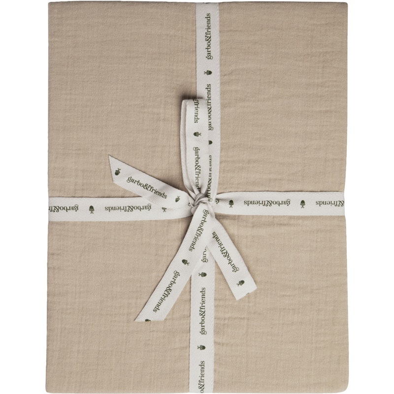 Olive Muslin Hoeslaken, 140x200 cm