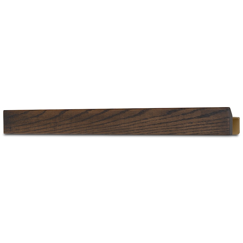 Flex Wandplank Magnetisch 60 cm, Donker Eiken / Messing
