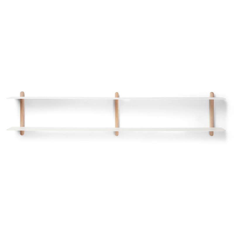 Nivo Wandplank C, Licht Eiken / Wit