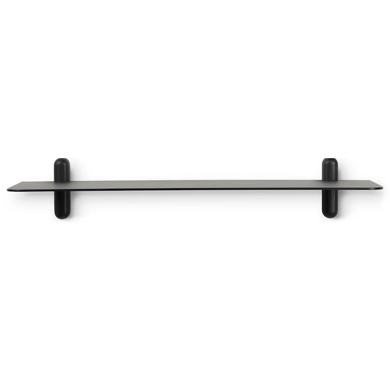 Nivo Wandplank G, Zwart As / Zwart
