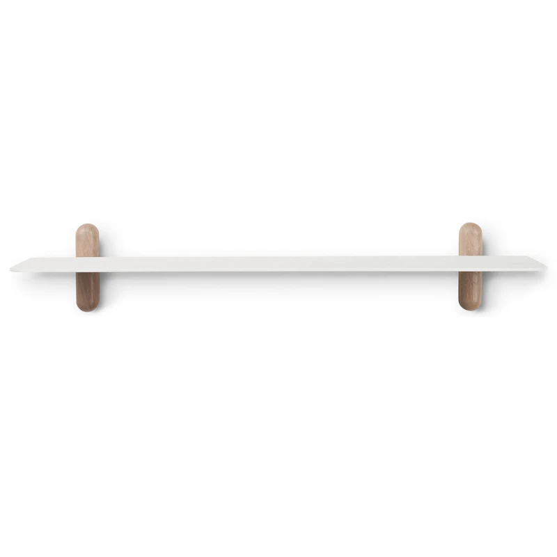 Nivo Wandplank G, Licht Eiken / Wit