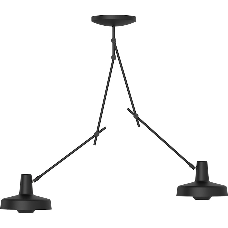 Arigato Plafondlamp Dubbel, Zwart