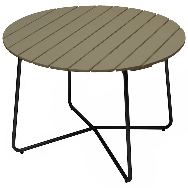 9A Tafel Ø100 cm, Lichtgroen / Zwart