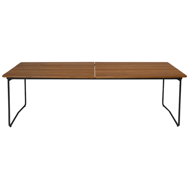 B31 Tafel 92x230 cm, Onbehandeld Teakhout / Zwart