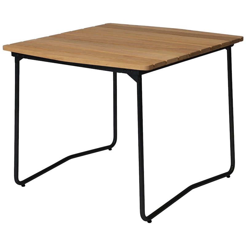 B31 Tafel 84x92 cm, Geolied Eiken / Zwart