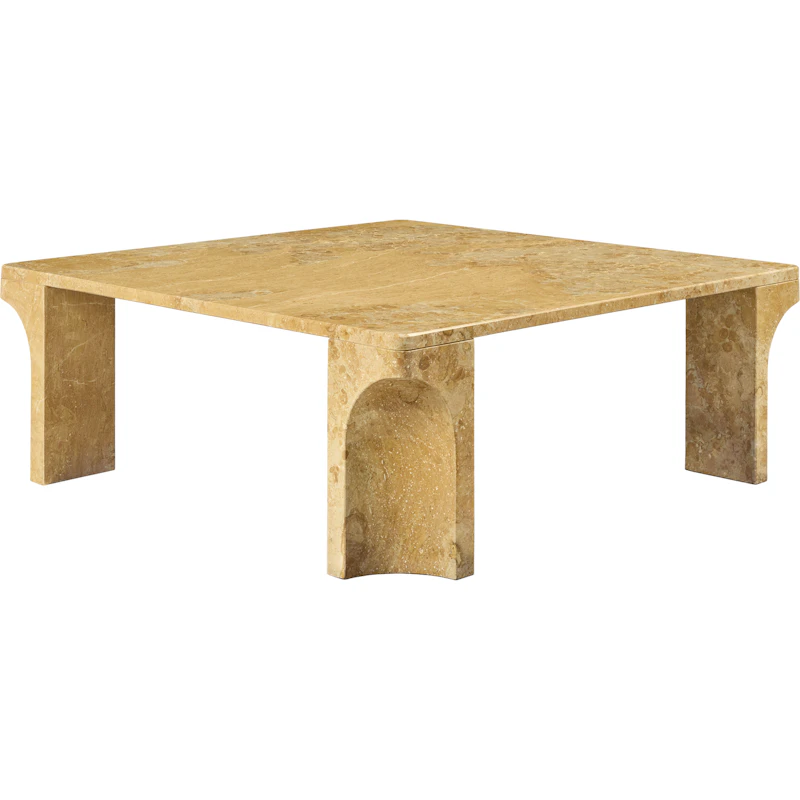 Doric Salontafel 80x80 cm, Honey Amber
