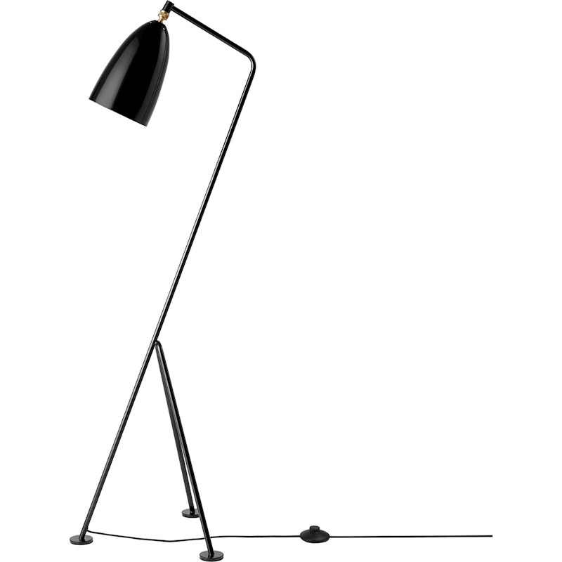 Gräshoppa Vloerlamp, Glossy Black