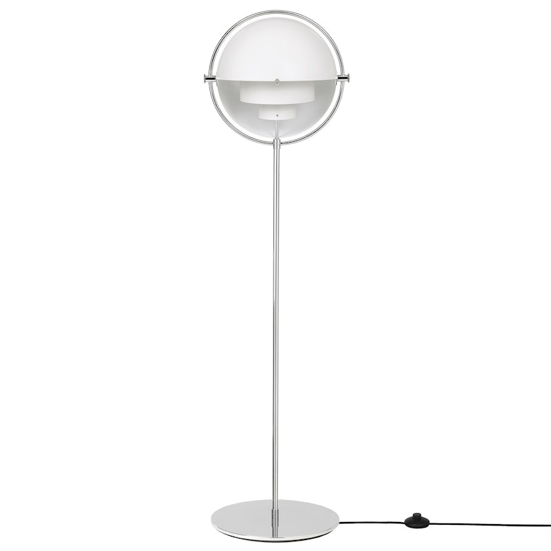 Multi-Lite Vloerlamp, Chroom/Wit