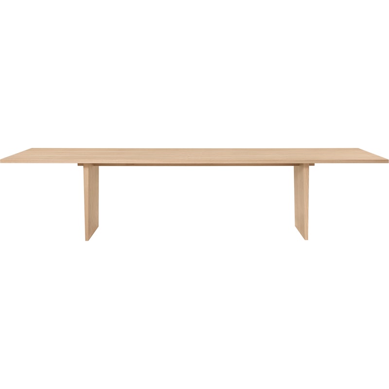 Private Eettafel 320 cm, Licht Gebeitst Eikenhout