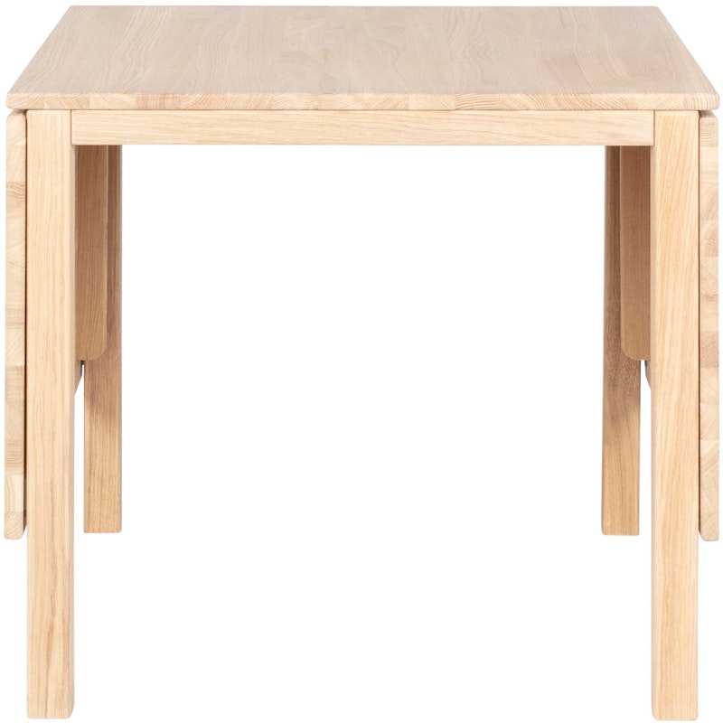 Klassik 3E Opvouwbare Tafel met Uitvouwbare Stukken, 75x75 cm, Wit Geolied Eiken