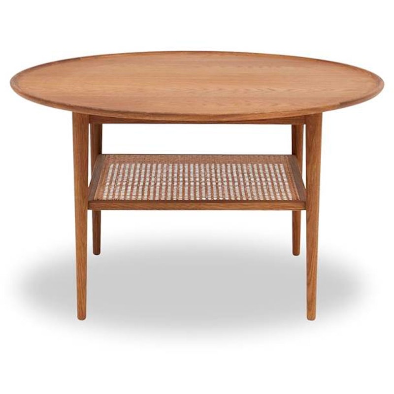 Athene Salontafel 90 cm, Geolied Eiken / Rotan