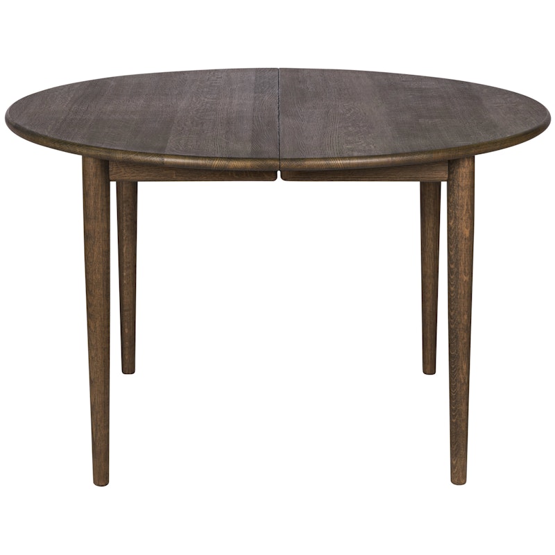 897 Eettafel Verlengbaar Ø105 cm, Gerookt Eiken