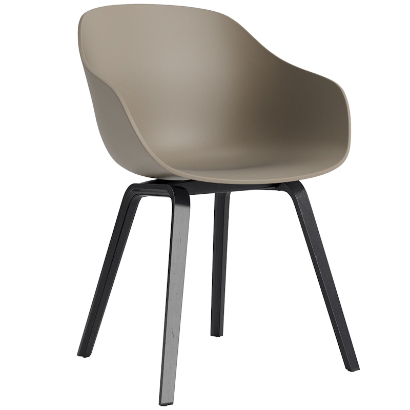 AAC 222 2.0 Fauteuil, Zwart Gelakt Eiken / Kaki