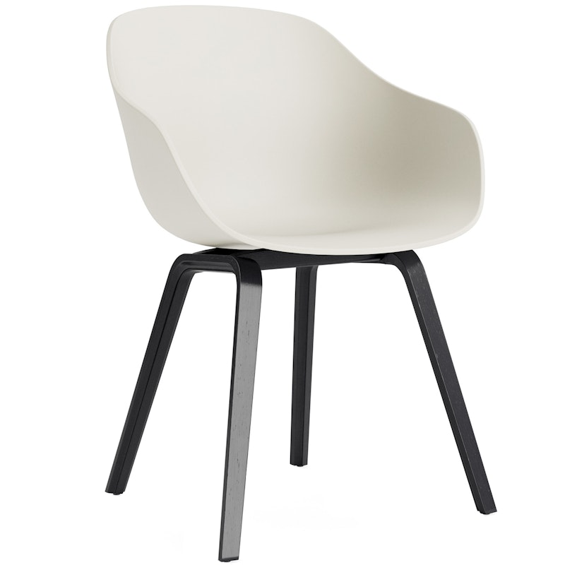 AAC 222 2.0 Fauteuil, Zwart Gelakt Eiken / Melange Cream