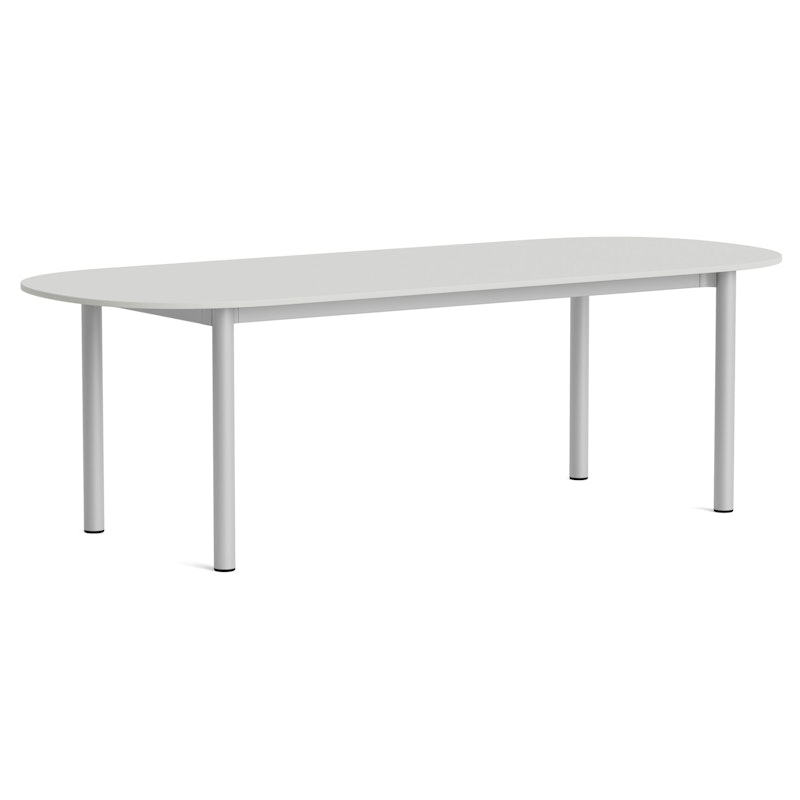 Annex Tafel Langwerpig 95x240 cm, Aluminium / Linoleum Cloud Grey