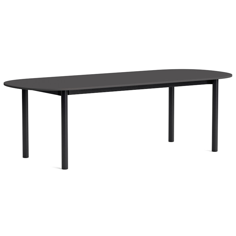 Annex Tafel Langwerpig 95x240 cm Zwart / Linoleum Donkergrijs