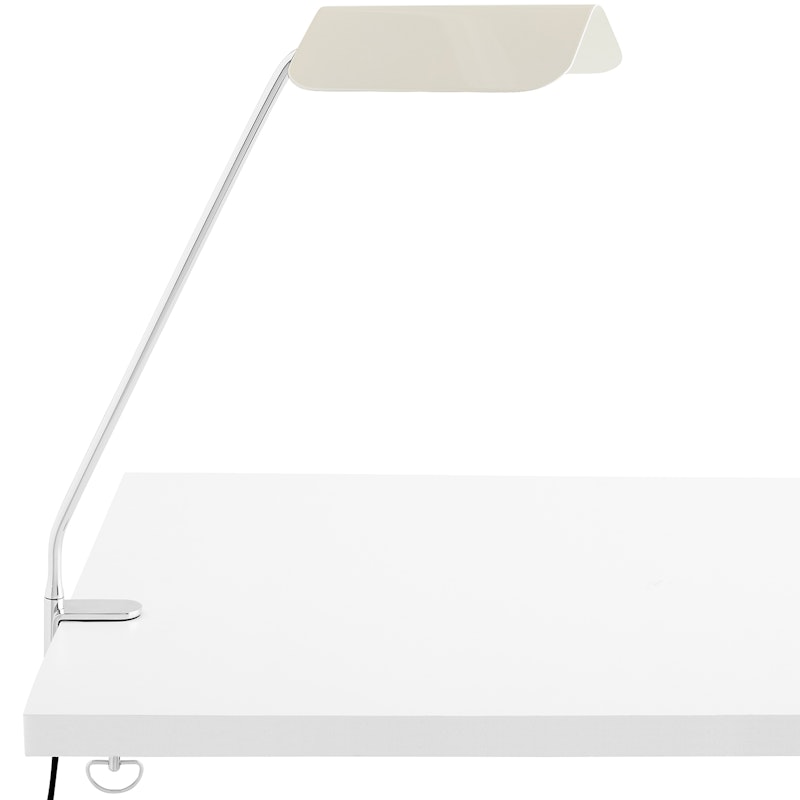 Apex Bureaulamp met Klem, Oyster White