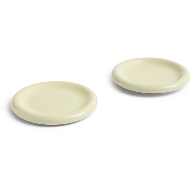 Barro Plate Set of 2 Ø18 cm, Pistachio