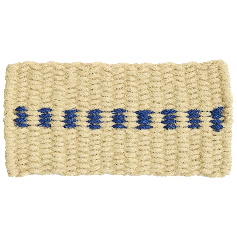 Coco Deurmat 40x80 cm, Wit / Blauw