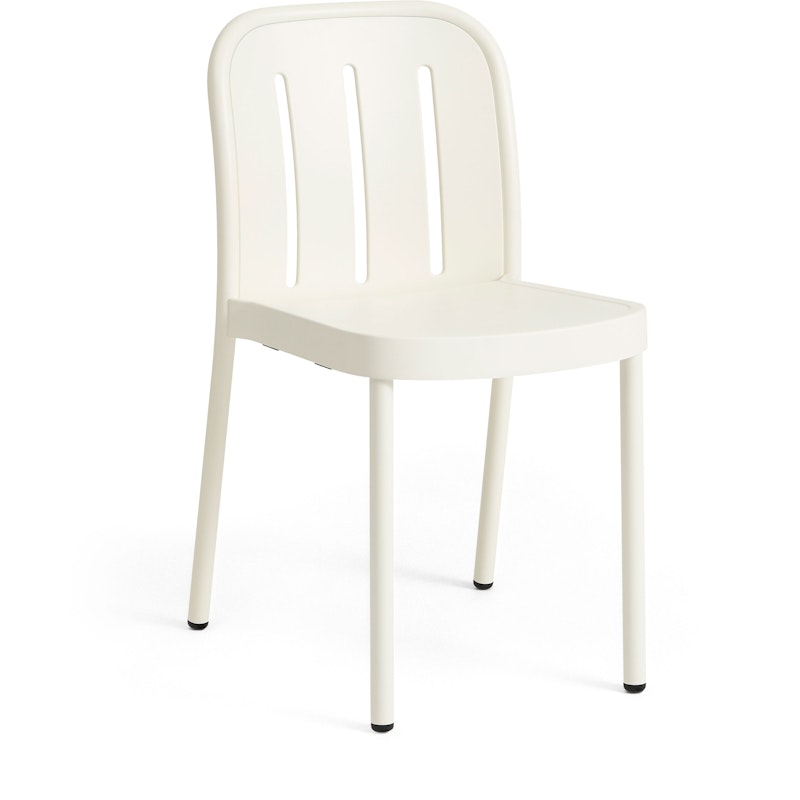 Deville Chair, Cream white powder coated aluminium
