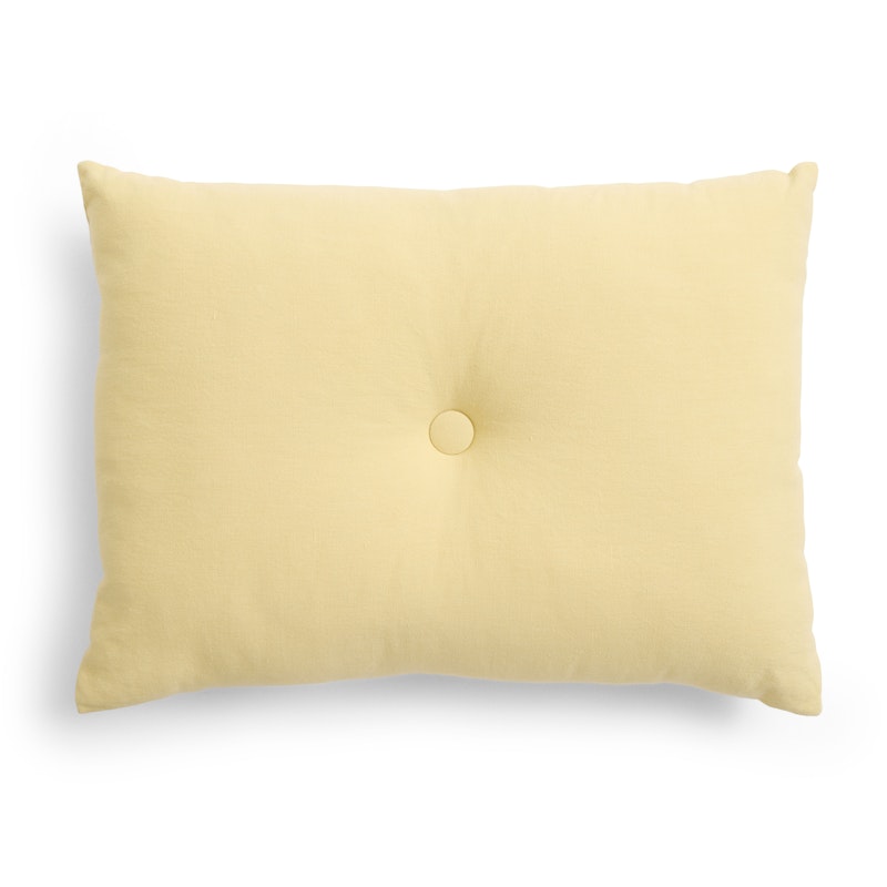 Dot Kussen Linen 45x60 cm, Soft Yellow
