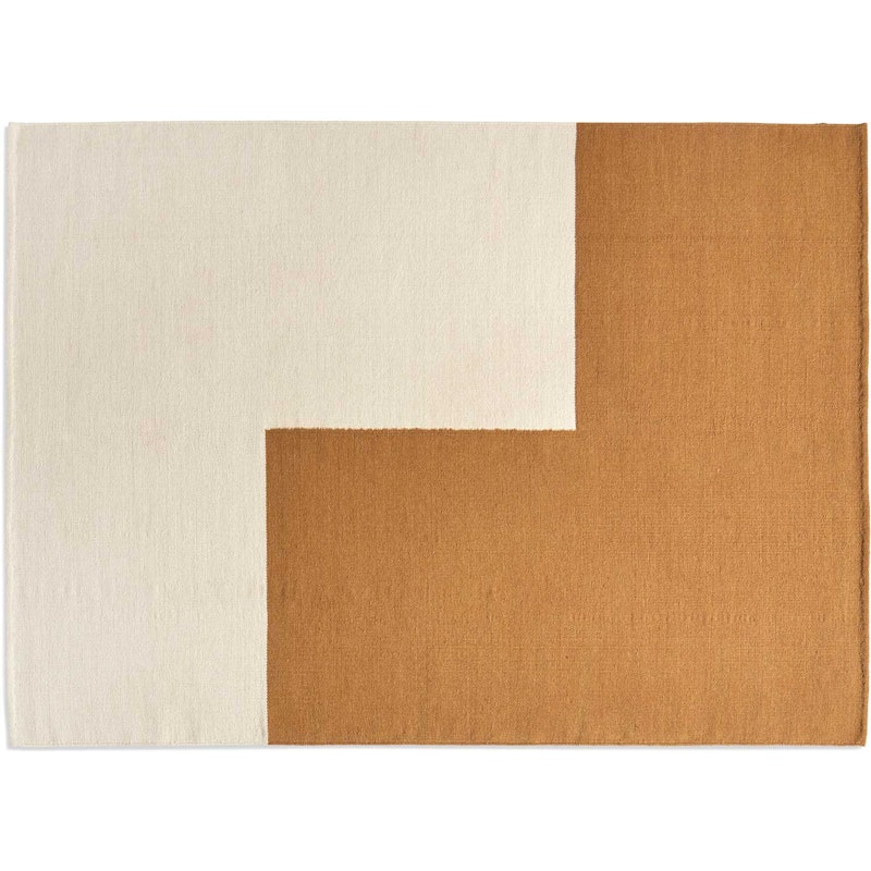 Flat Works Wollen Vloerkleed Bruin, 170x240 cm