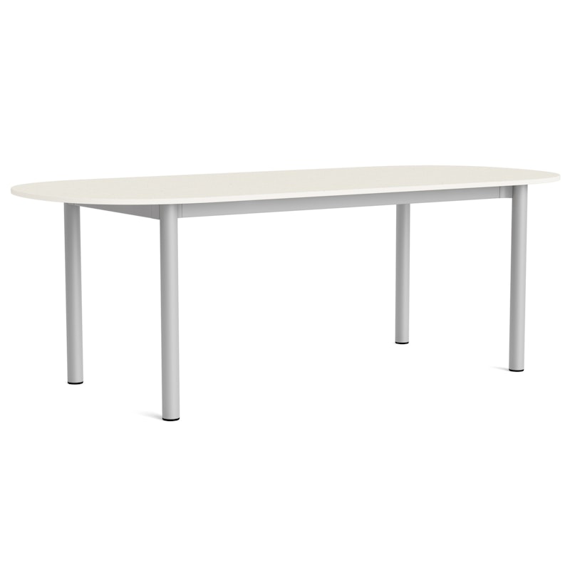 Annex Tafel Langwerpig 95x220 cm, Aluminium / Cotton Cream
