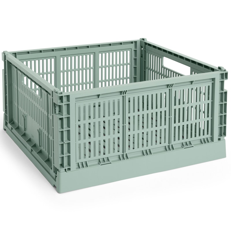 Colour Crate Large Square Opslag, Sage Green