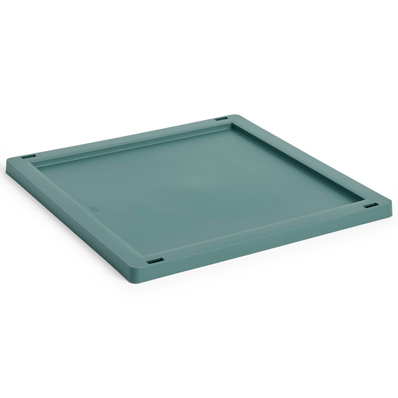 Colour Crate Plastic Medium Square / Cube Deksel, Dark Green