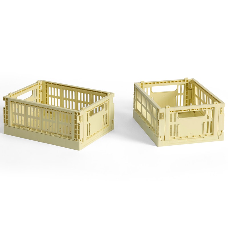 Colour Crate Mini Opslag Pak van 2, Light Yellow
